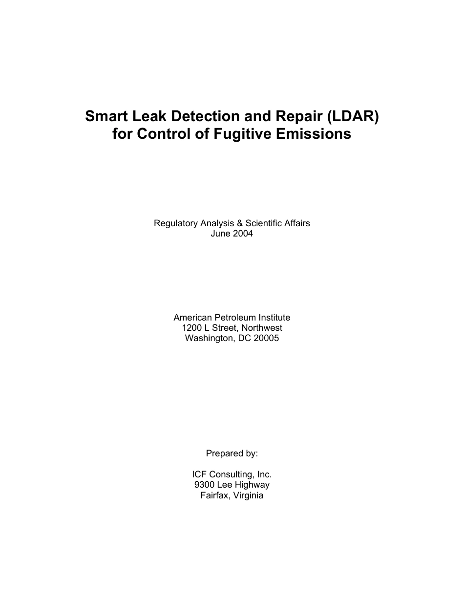 API Smart Leak Detection and Repair (LDAR) for Control of Fugitive Emissions 2004.pdf_第3页
