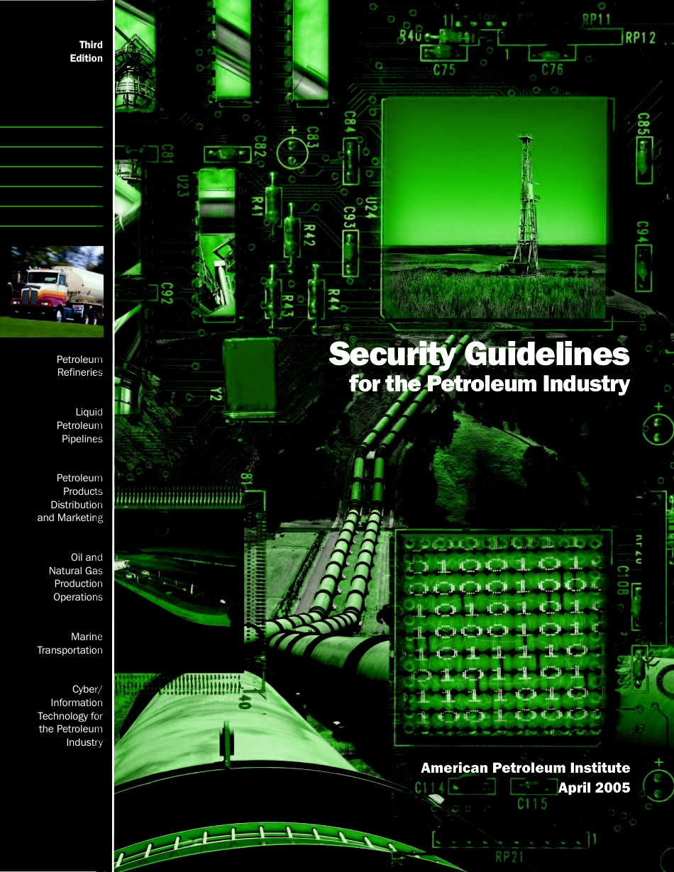 API Security Guidelines for the Petroleum Industry 2005.pdf_第1页