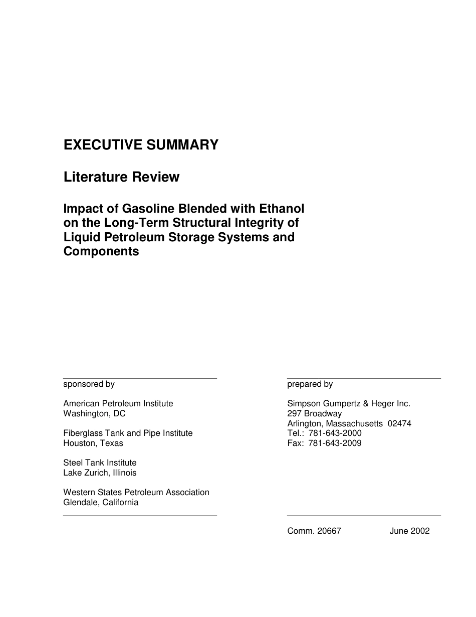 Impact of Gasoline Blended with Ethanol on the Long-Term Structural Integrity of Liquid Petroleum Storage Systems and Components 2002.pdf_第3页