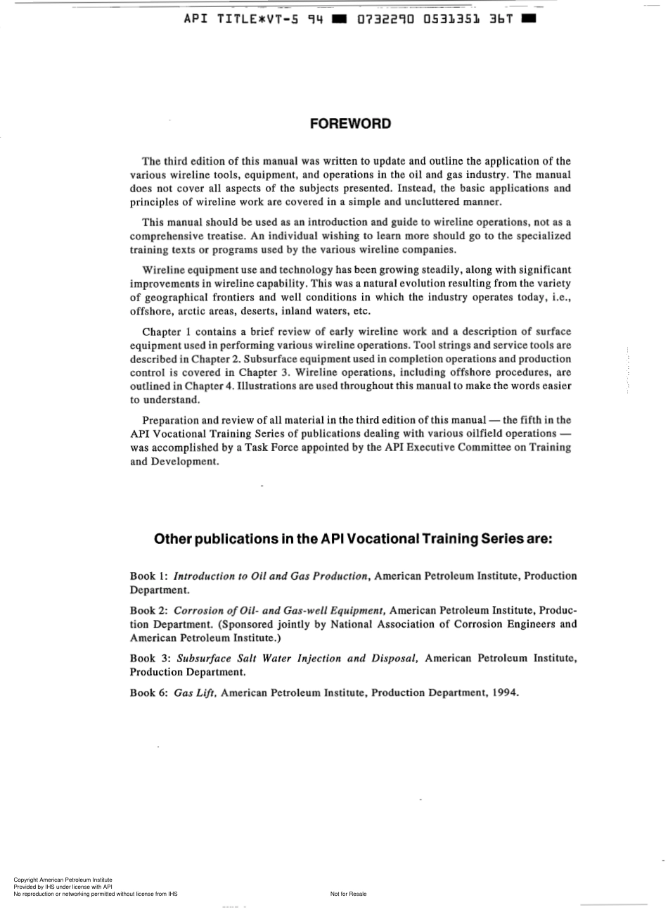 API Wireline operations and procedures 1994 (book 5 of the vocational training series) scan.pdf_第3页