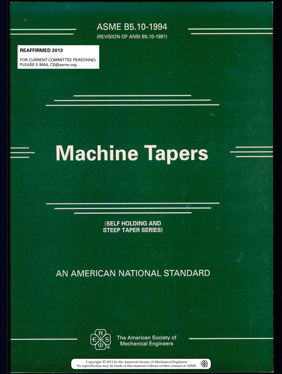 ASME B5.10-1994 (2013).pdf_第1页