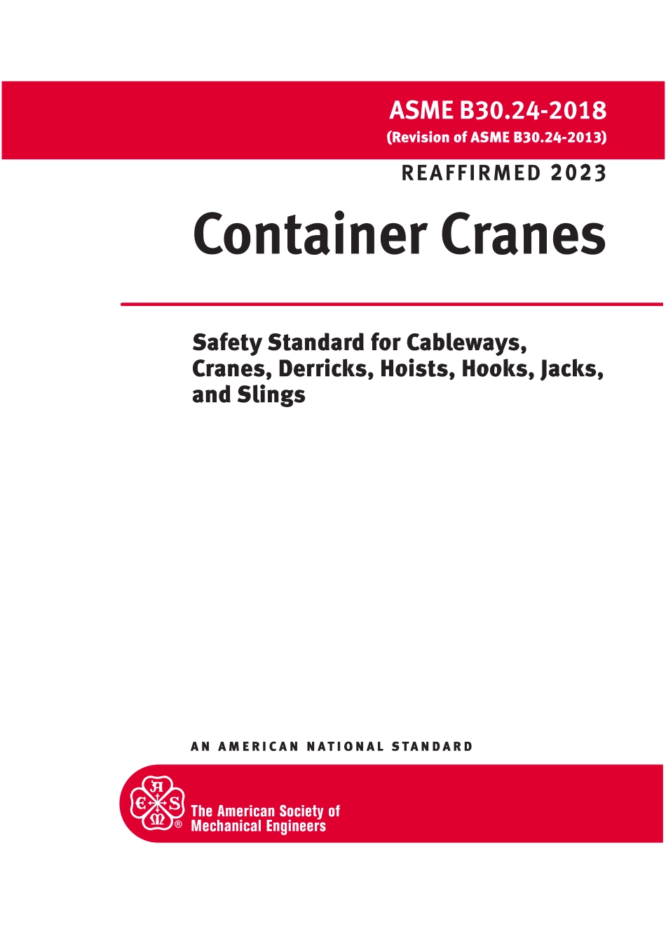 ASME B30.24-2018 (2023).pdf_第1页