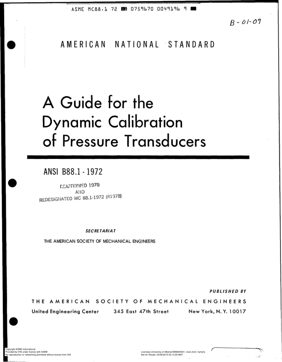 ASME MC88.1-1972 (1978).pdf_第1页
