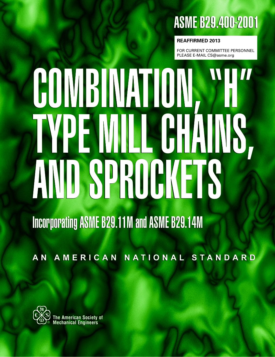 ASME B29.400-2001 (2013).pdf_第1页