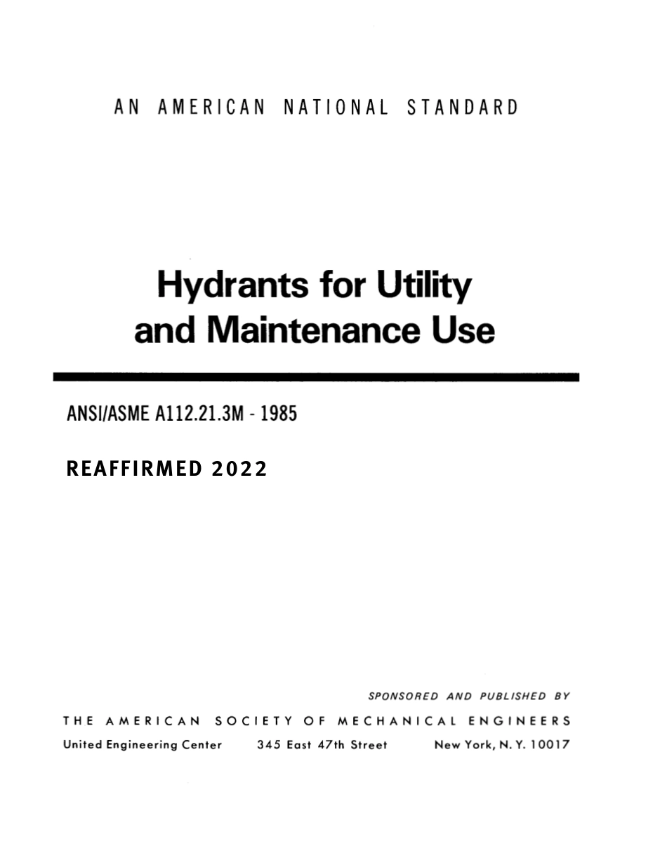 ASME A112.21.3M-1985 (2022).pdf_第1页