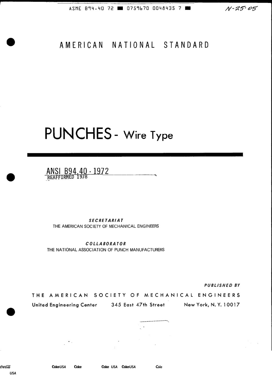 ASME B94.40-1972 (1978).pdf_第1页