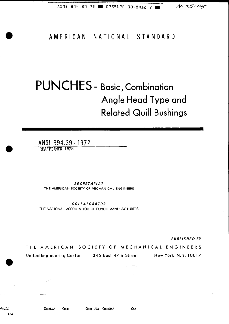 ASME B94.39-1972 (1978).pdf_第1页