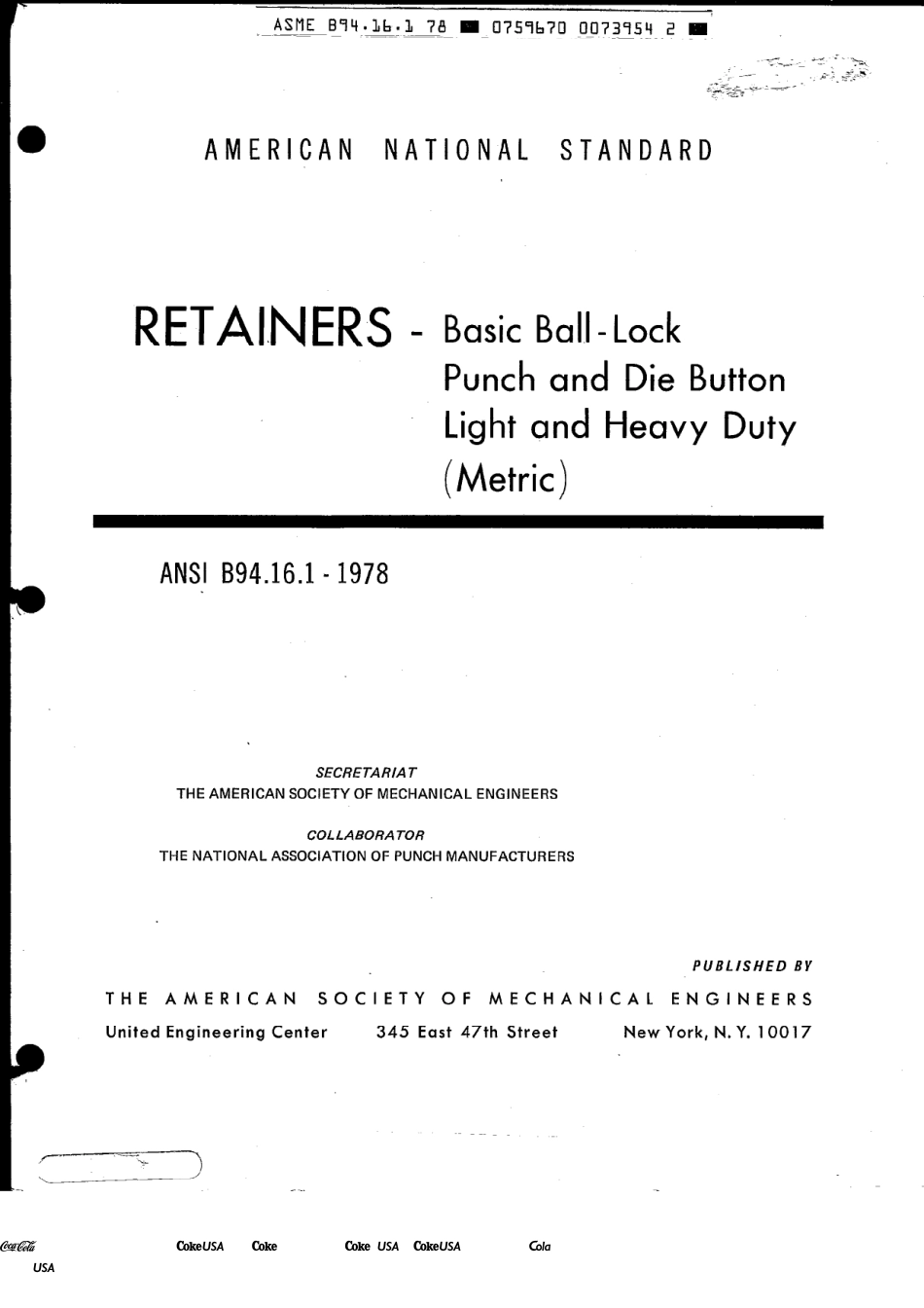 ASME B94.16.1-1978.pdf_第1页
