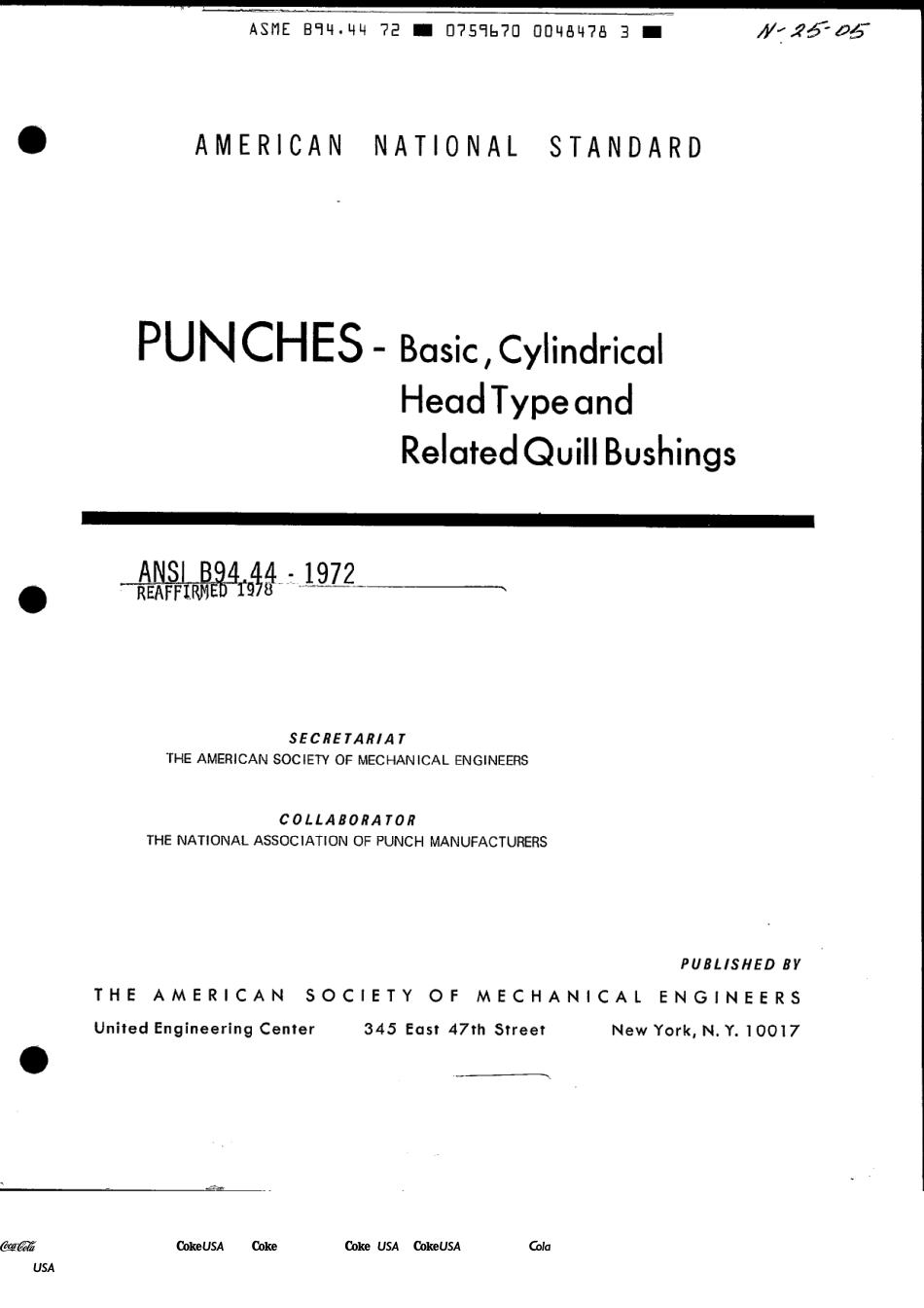 ASME B94.44-1972 (1978).pdf_第1页