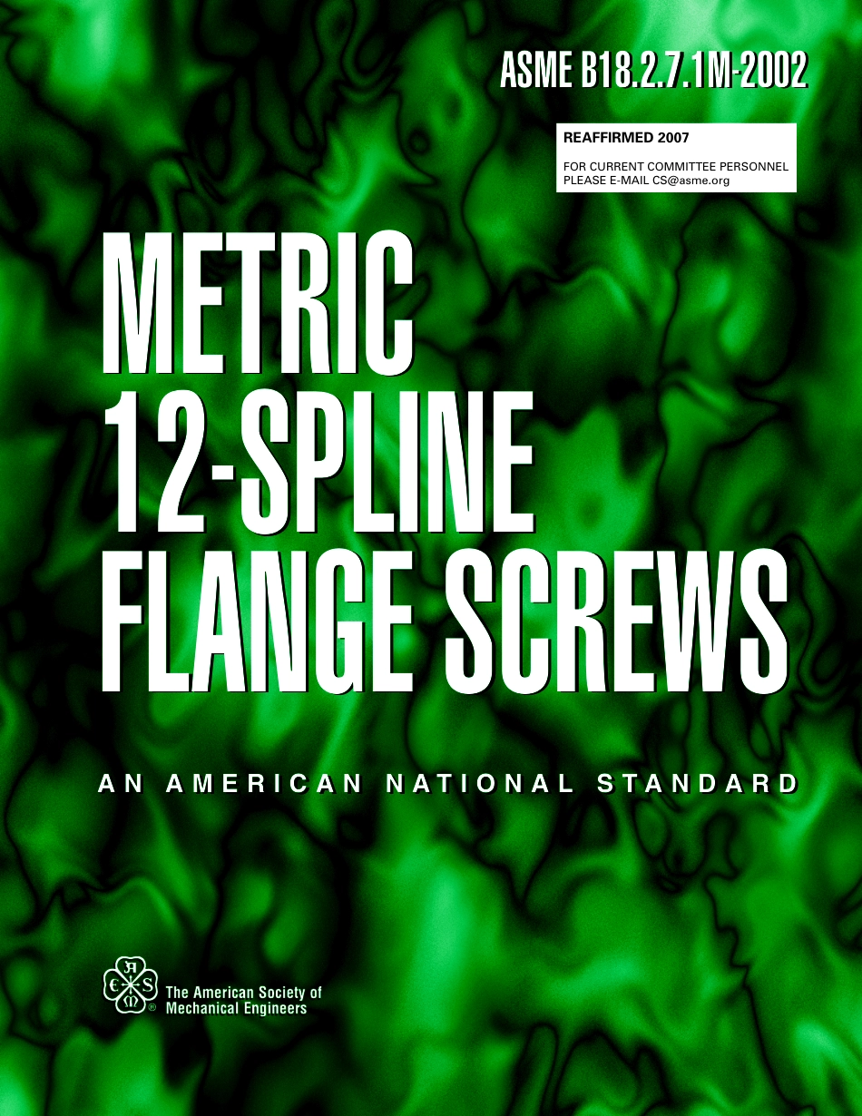ASME B18.2.7.1M-2002 (2007).pdf_第1页