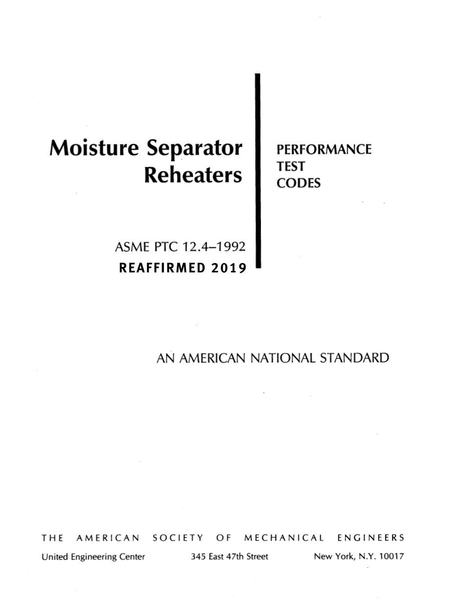 ASME PTC 12.4-1992 (2019).pdf_第1页