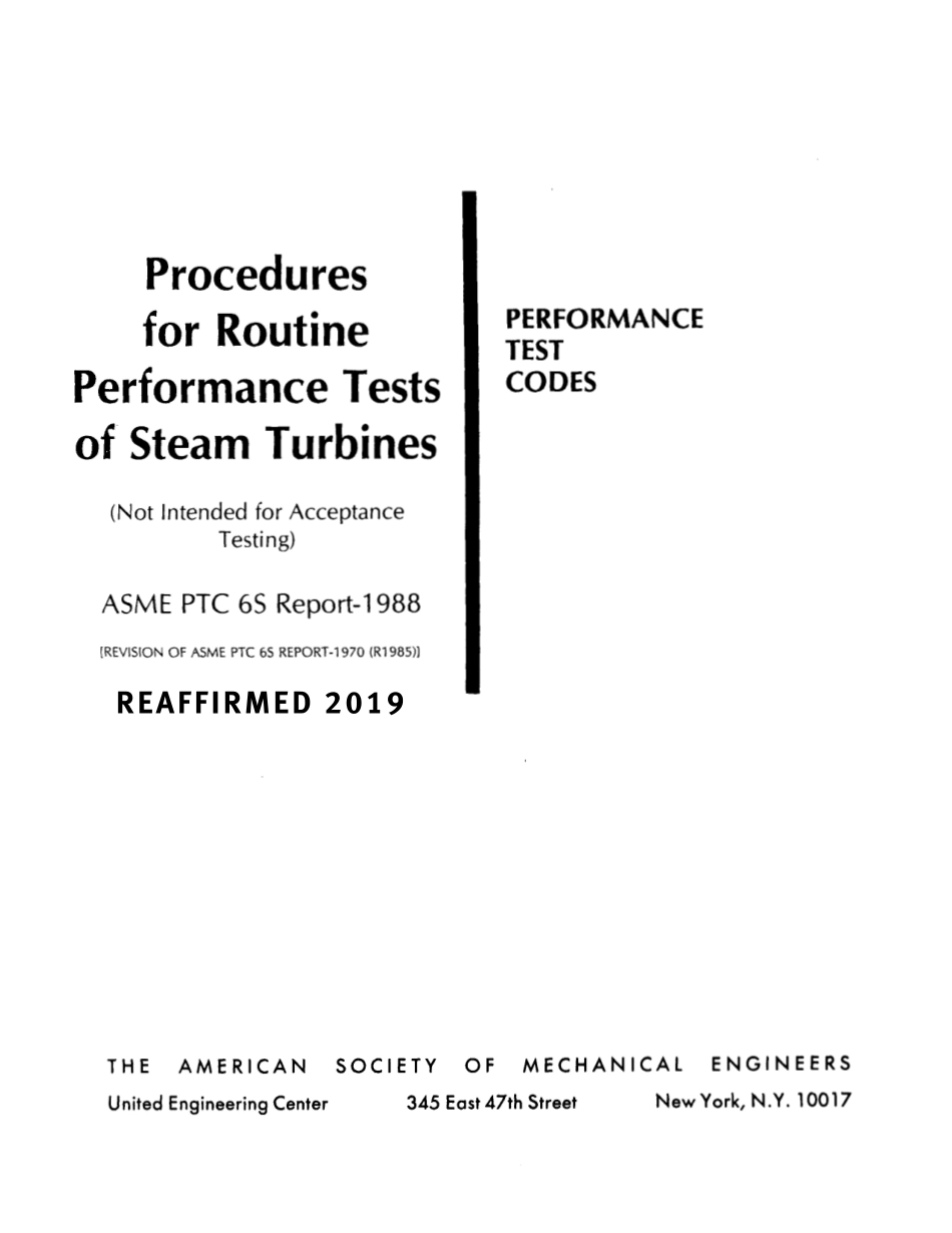 ASME PTC 6S-1988 (2019).pdf_第1页