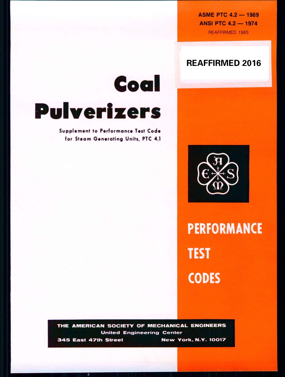ASME PTC 4.2-1969 (2016).pdf_第1页