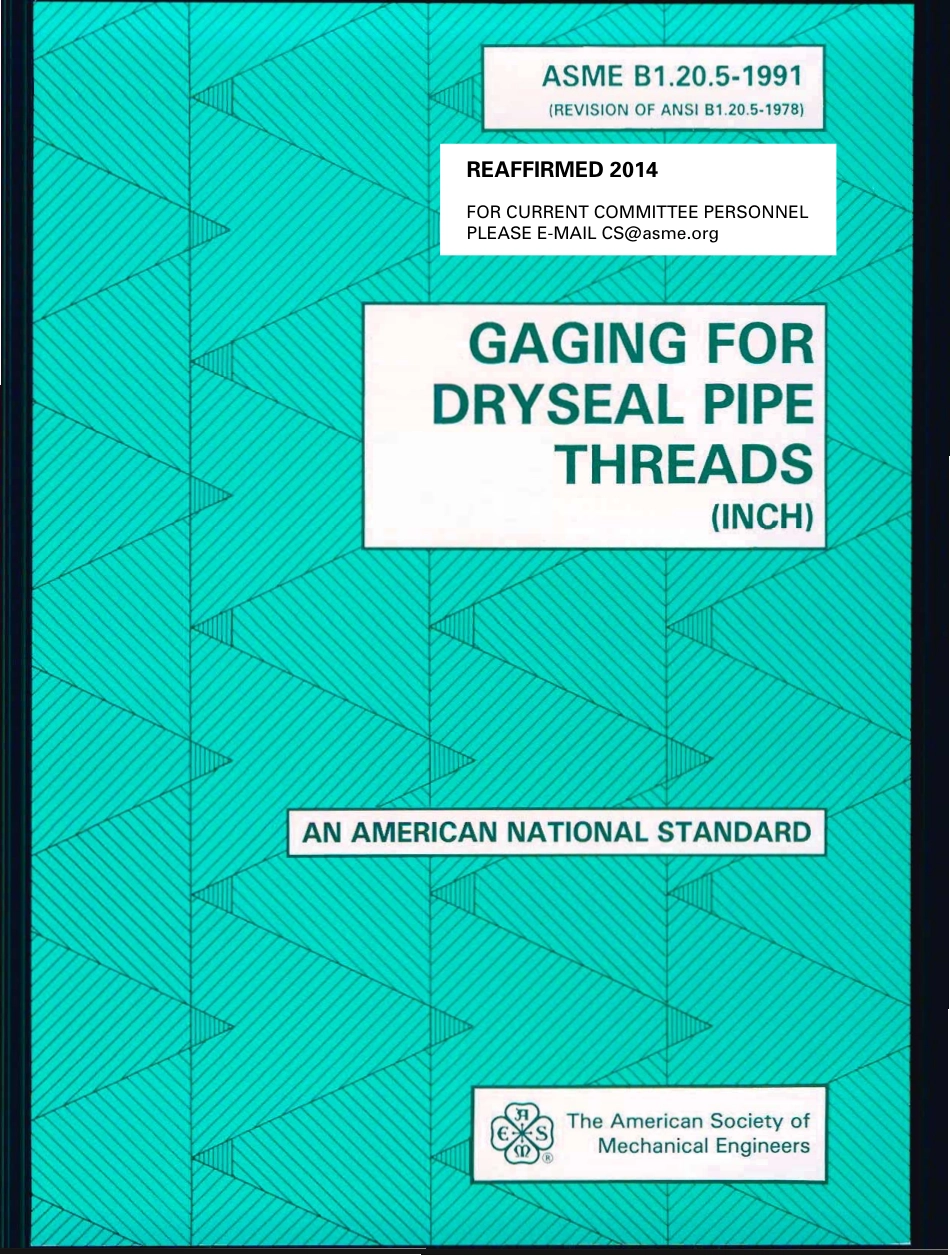 ASME B1.20.5-1991 (2014).pdf_第1页