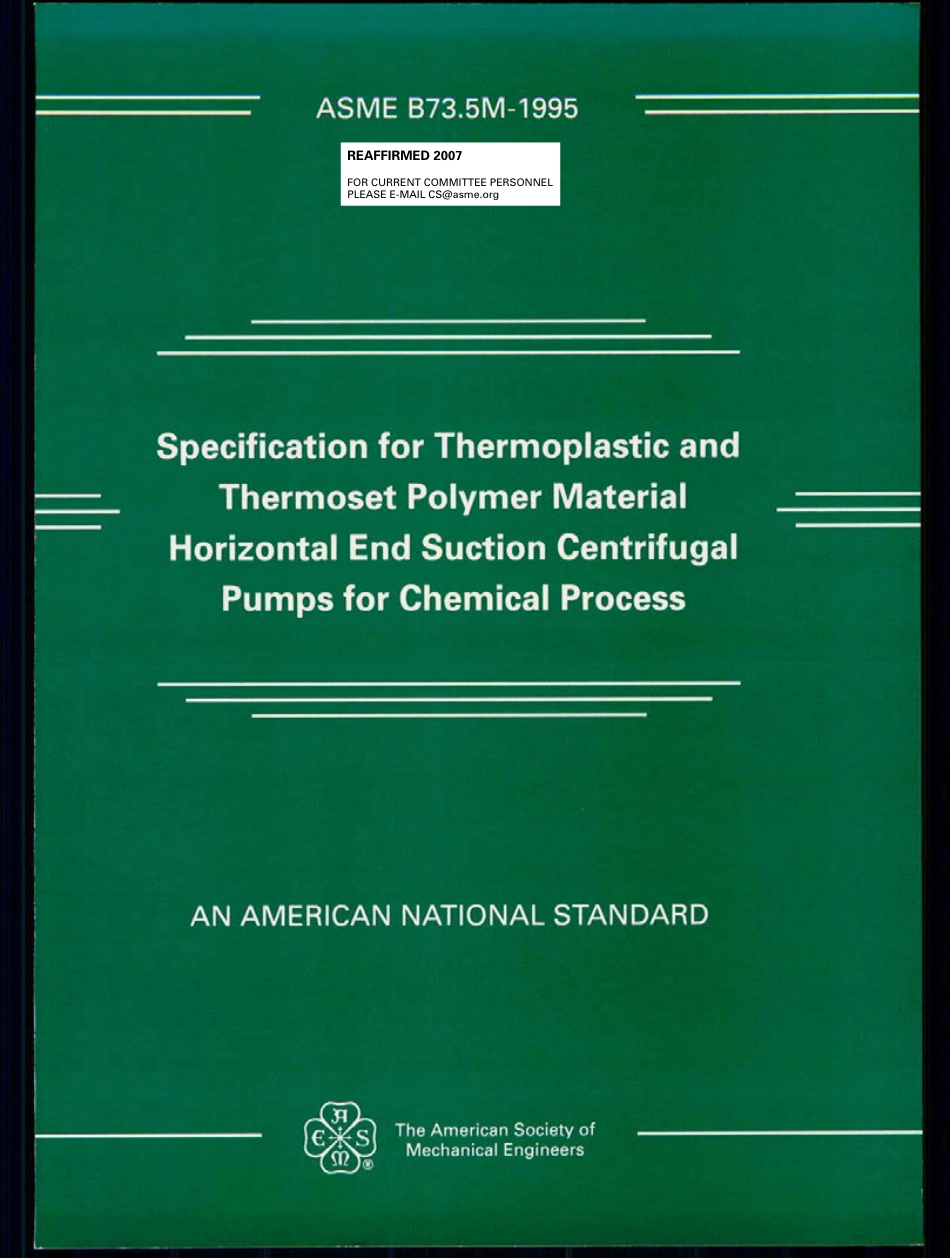 ASME B73.5M-1995 (2007) scan.pdf_第1页