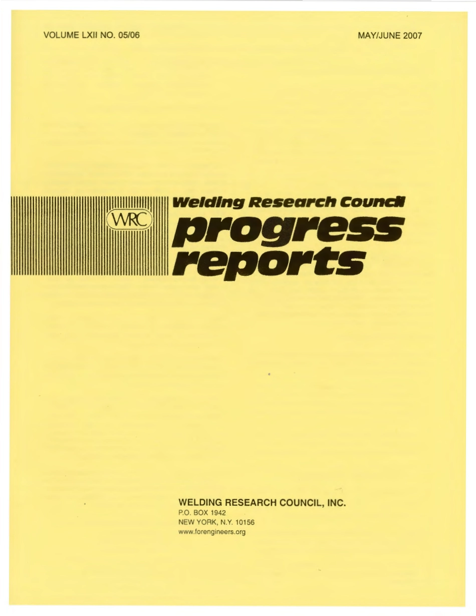 WRC Progress reports volume LXII 5-6-2007.pdf_第1页
