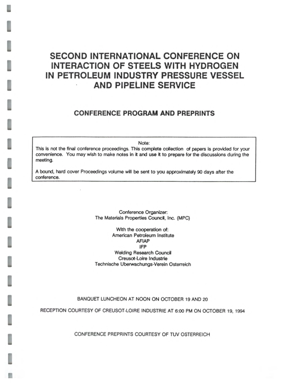 WRC Interaction of Steels With Hydrogen in Petroleum Industry Pressure Vessel and Pipeline Service 1994.pdf_第2页