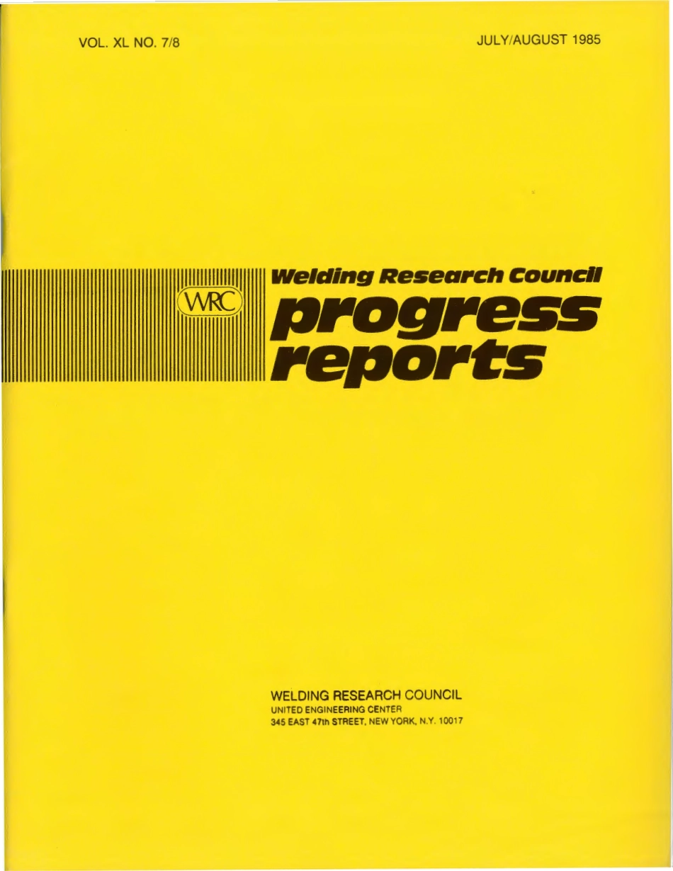 WRC Progress reports volume XL 7-8-1985.pdf_第1页