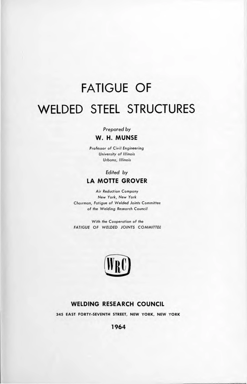 WRC Fatigue of Welded Steel Structures 1964.pdf_第3页