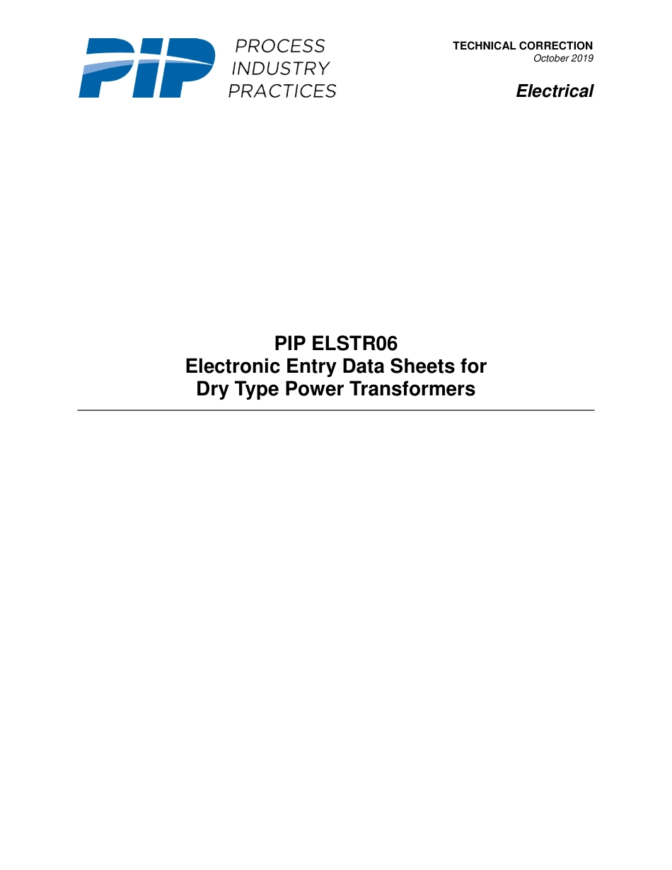 PIP ELSTR06-2019 Datasheets.pdf_第1页