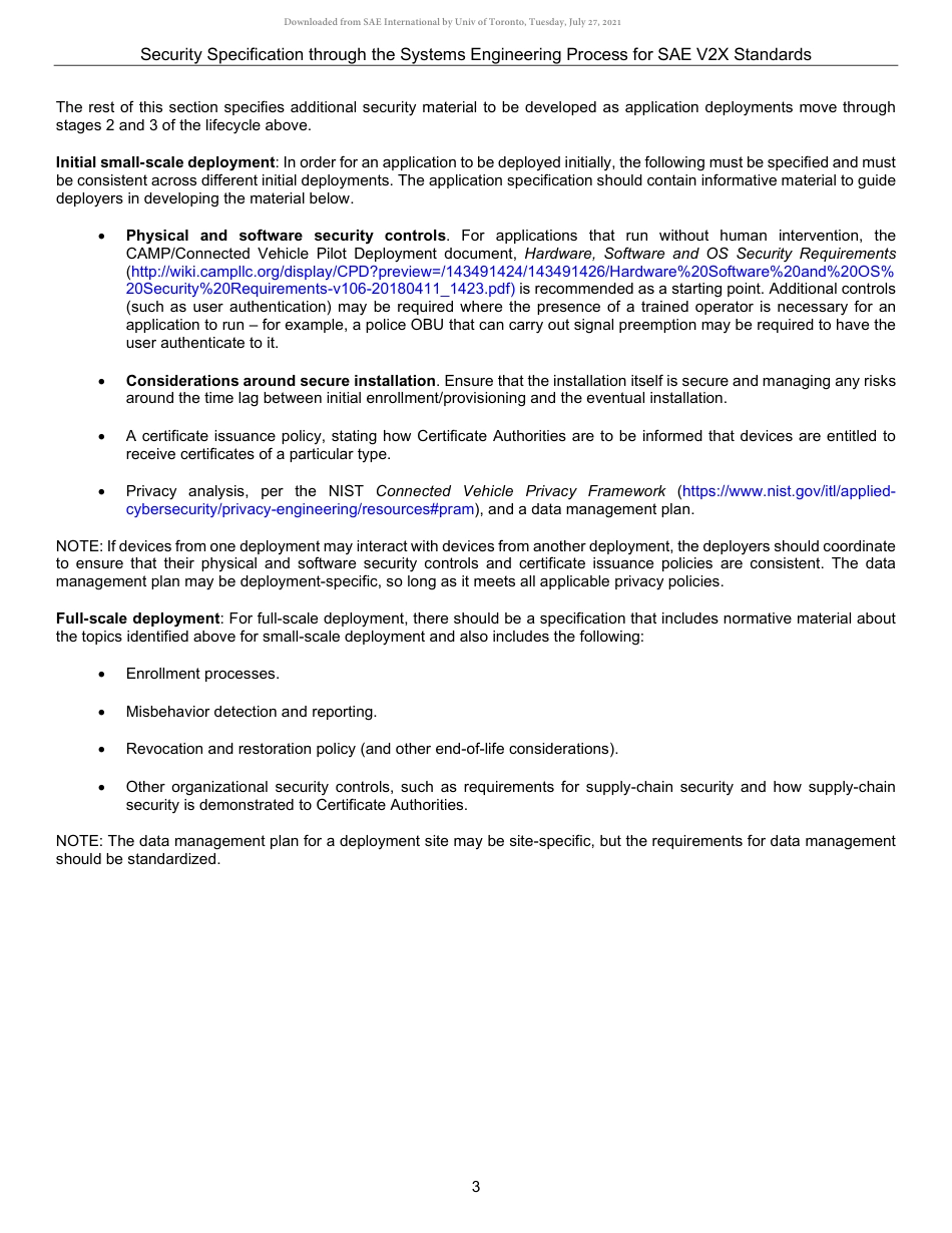 Security Specification through the Systems Engineering Process for SAE V2X Standards 2020.pdf_第3页