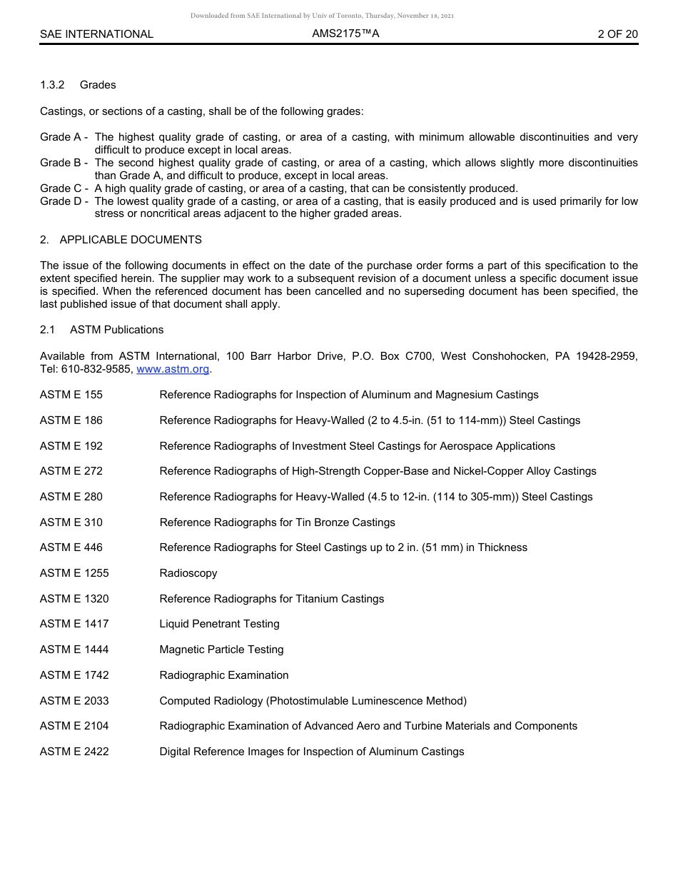 SAE AMS 2175A-2018.pdf_第2页