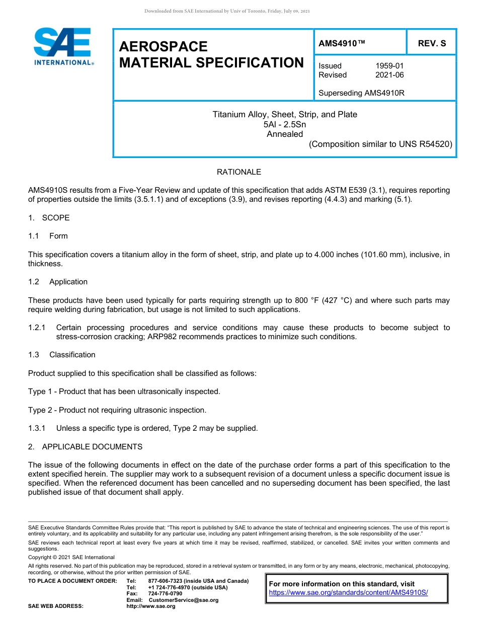 SAE AMS 4910S-2021.pdf_第1页