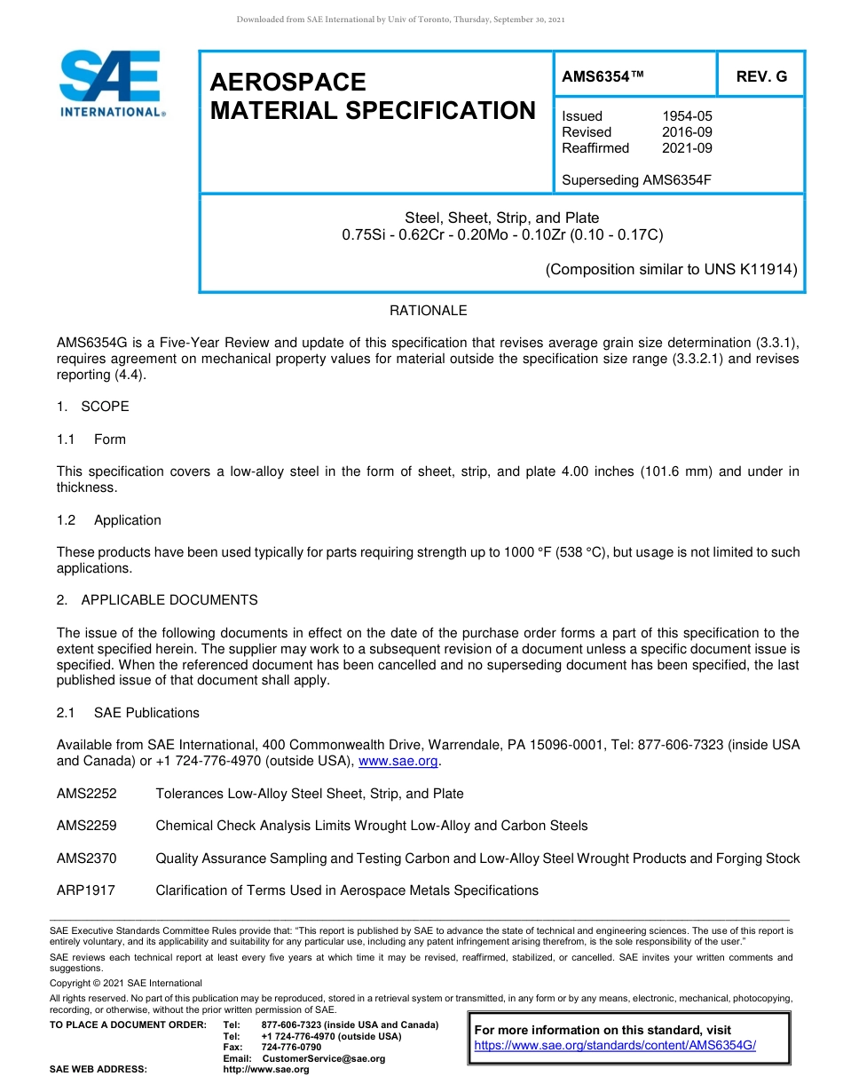 SAE AMS 6354G-2021.pdf_第1页