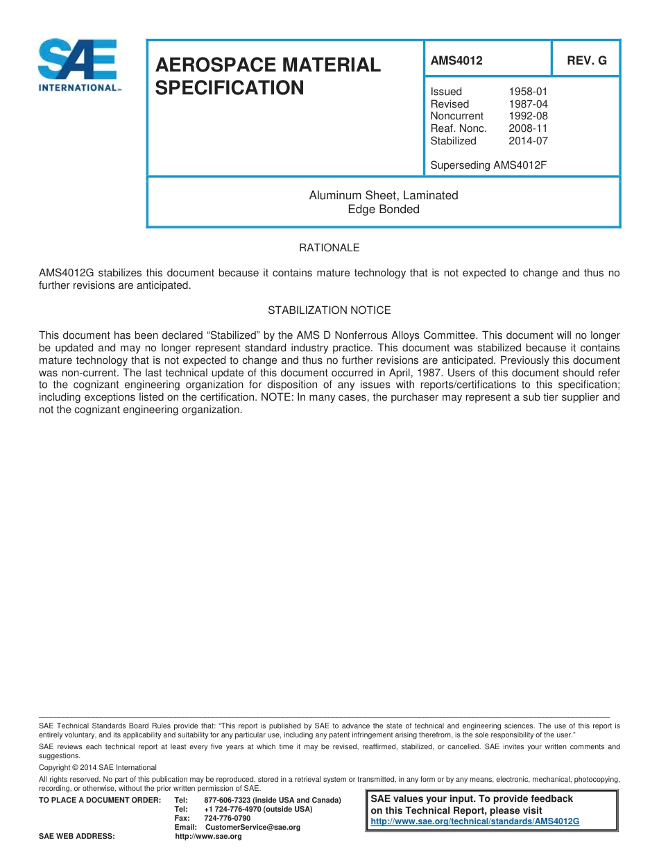 SAE AMS 4012G-2014.pdf_第1页