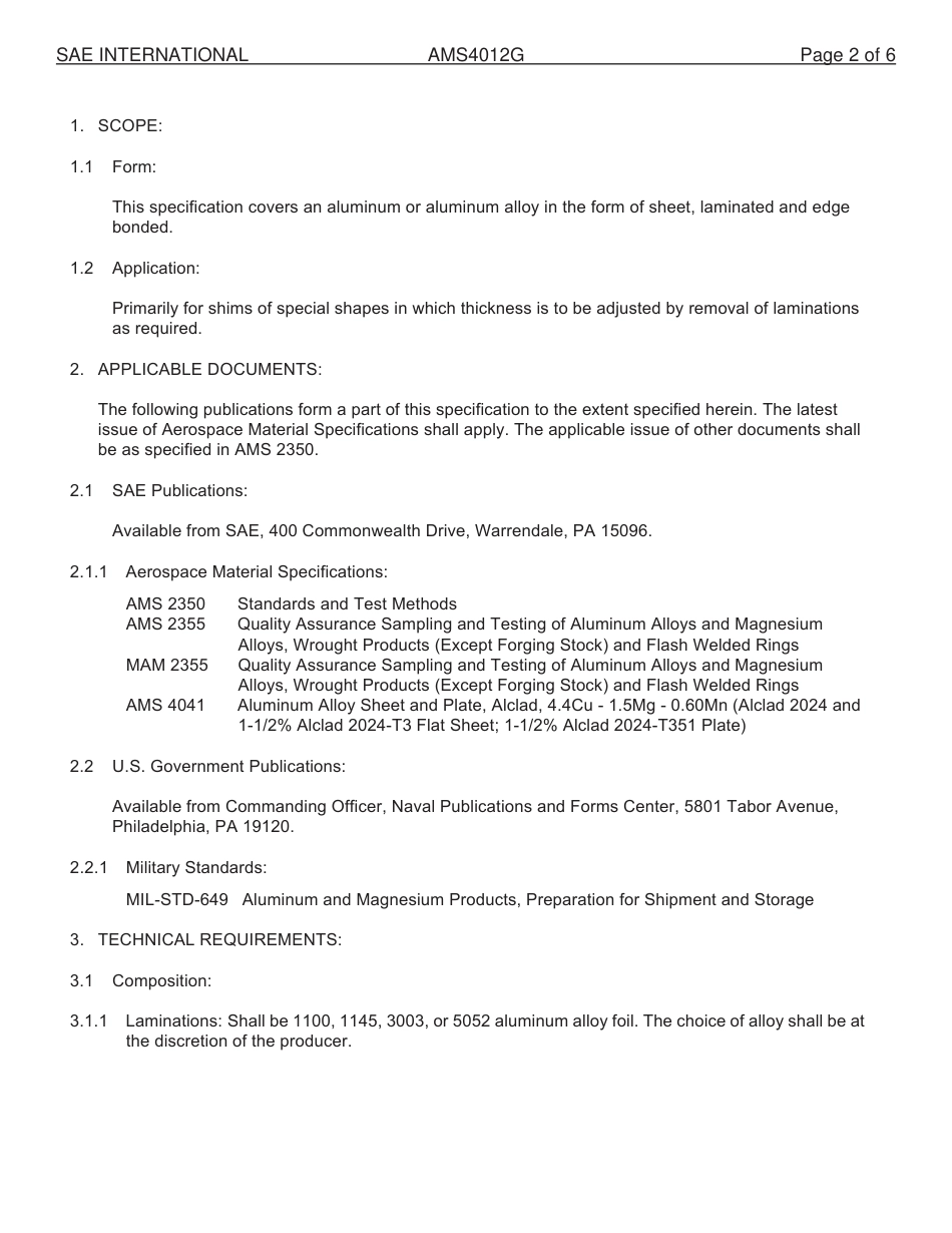 SAE AMS 4012G-2014.pdf_第2页