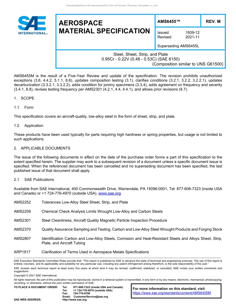 SAE AMS 6455M-2021.pdf_第1页