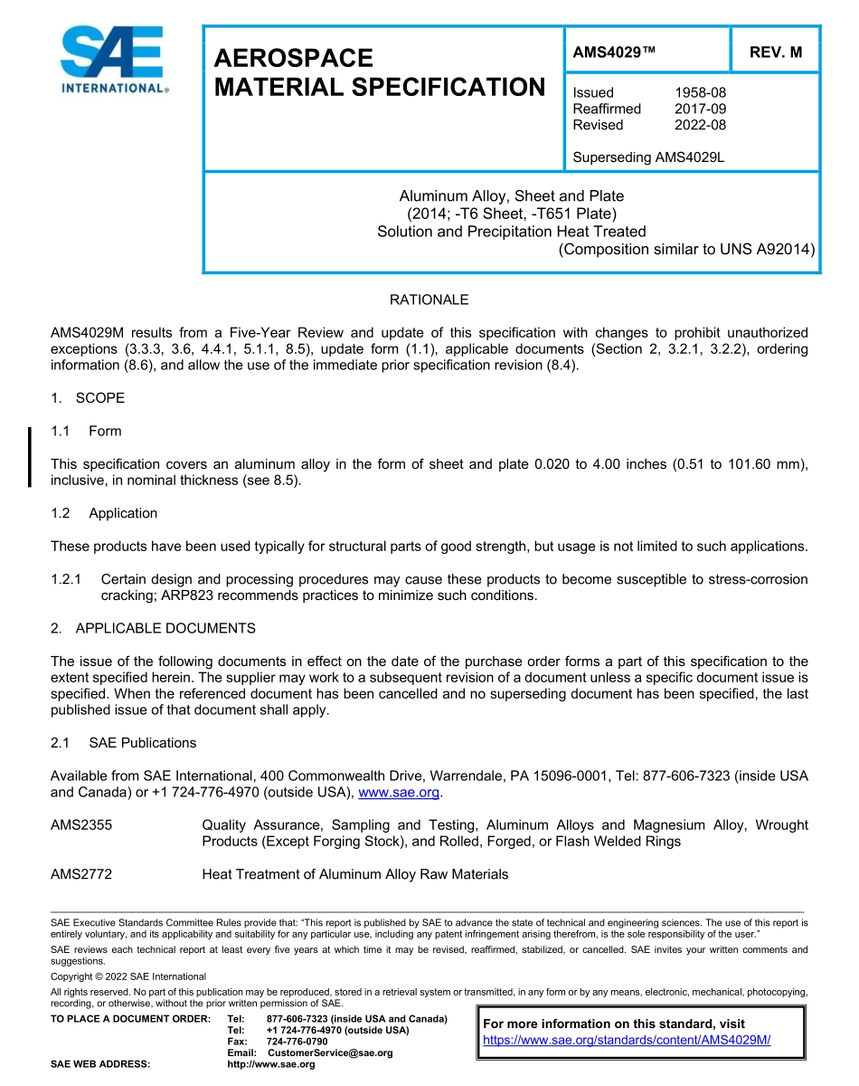 SAE AMS 4029M-2022.pdf_第1页