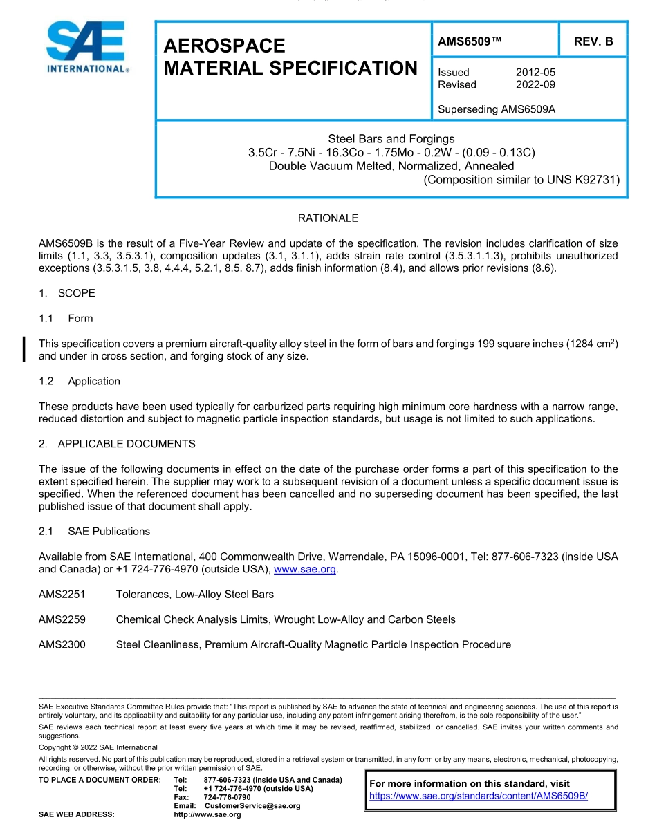 SAE AMS 6509B-2022.pdf_第1页