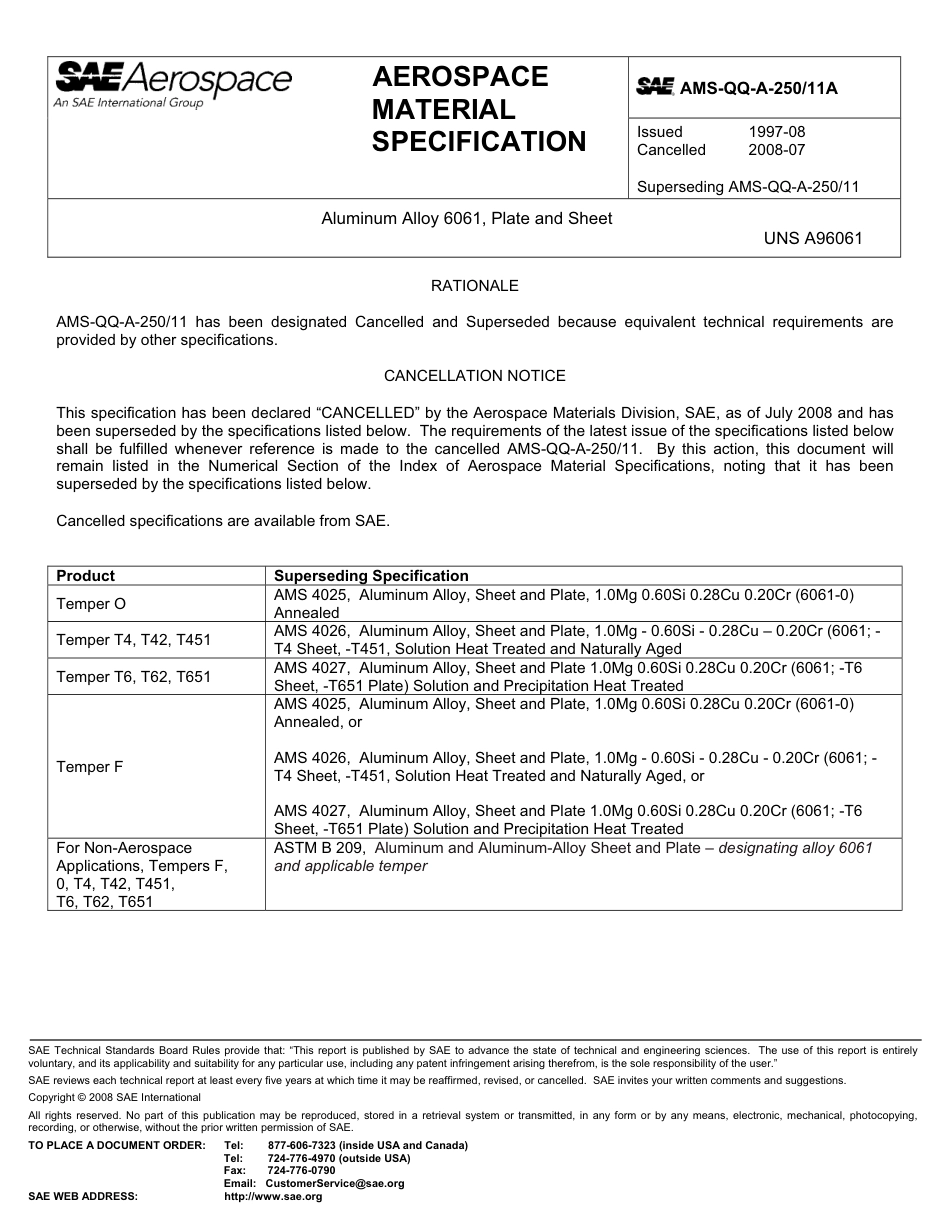SAE AMS-QQ-A-250-11A-2008.pdf_第1页