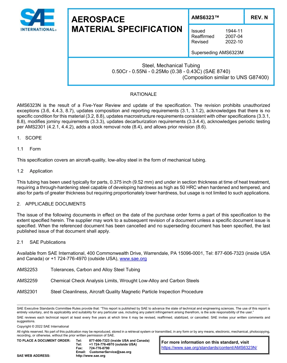 SAE AMS 6323N-2022.pdf_第1页