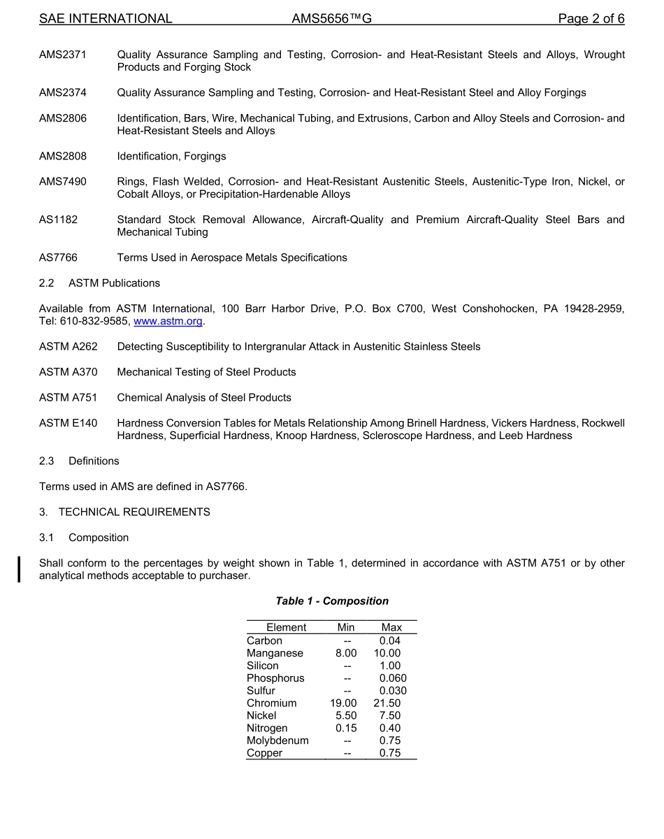 SAE AMS 5656G-2022.pdf_第2页