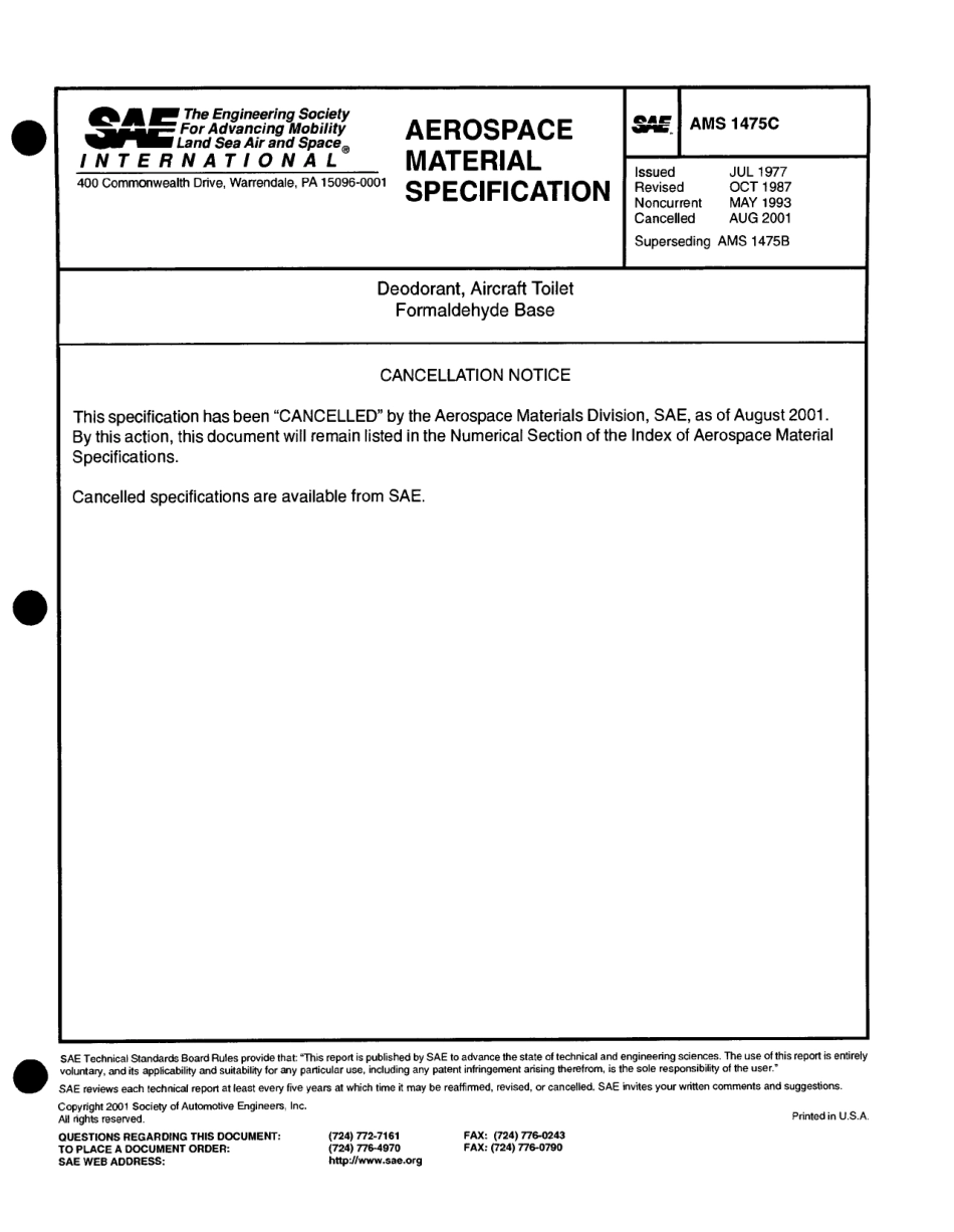 SAE AMS 1475C-2001 scan.pdf_第1页