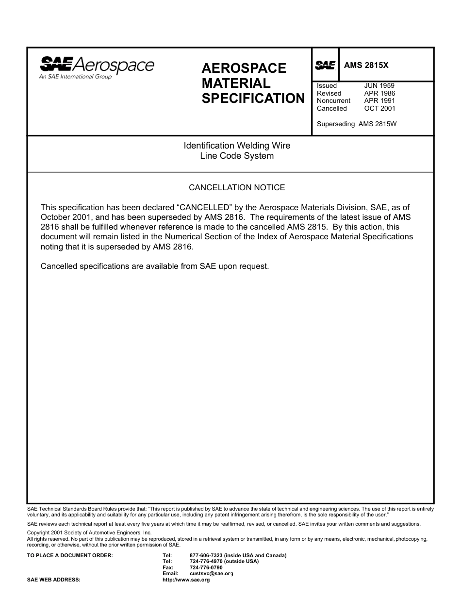 SAE AMS 2815x-2001.pdf_第1页