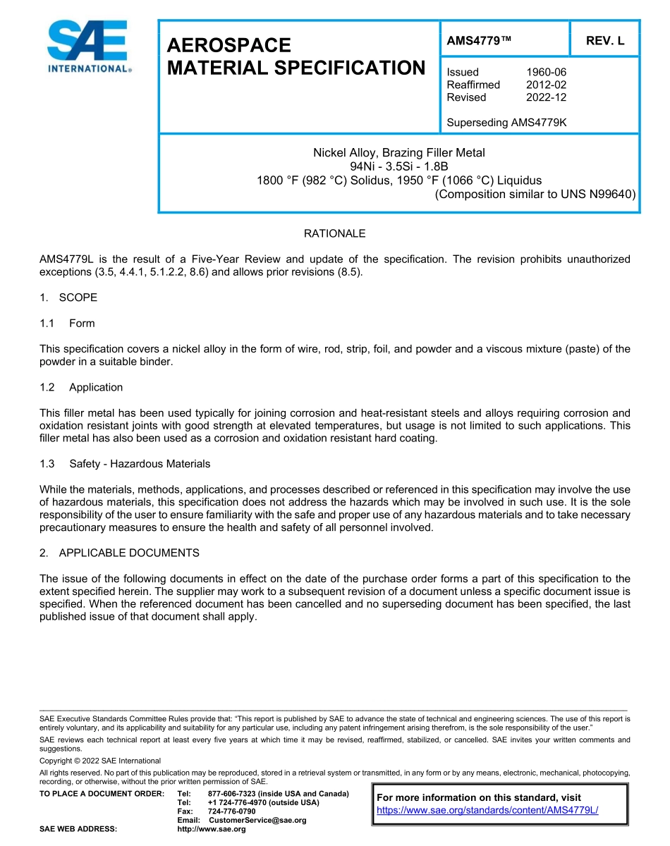 SAE AMS 4779L-2022.pdf_第1页