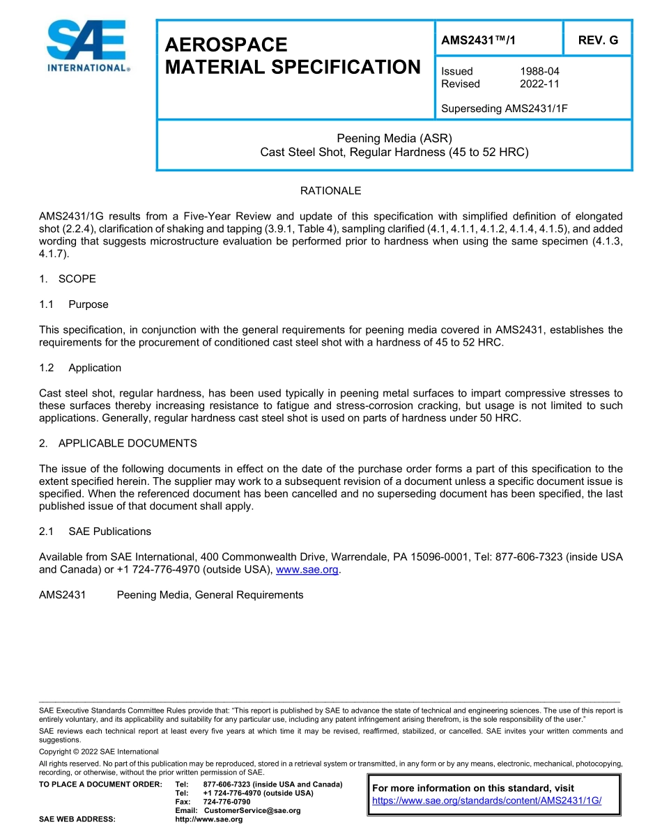 SAE AMS 2431-1G-2022.pdf_第1页