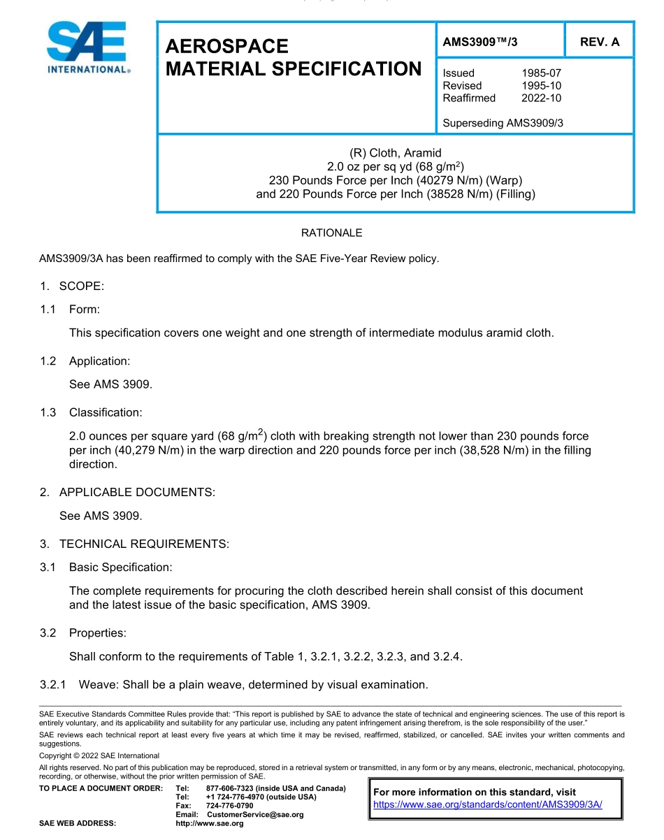 SAE AMS 3909-3A-2022.pdf_第1页