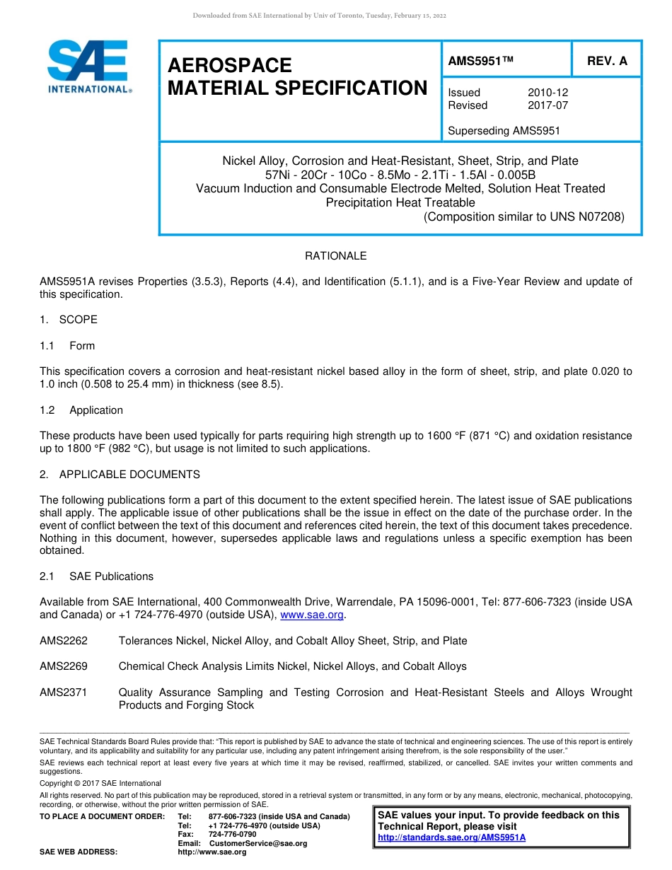 SAE AMS 5951A-2017.pdf_第1页