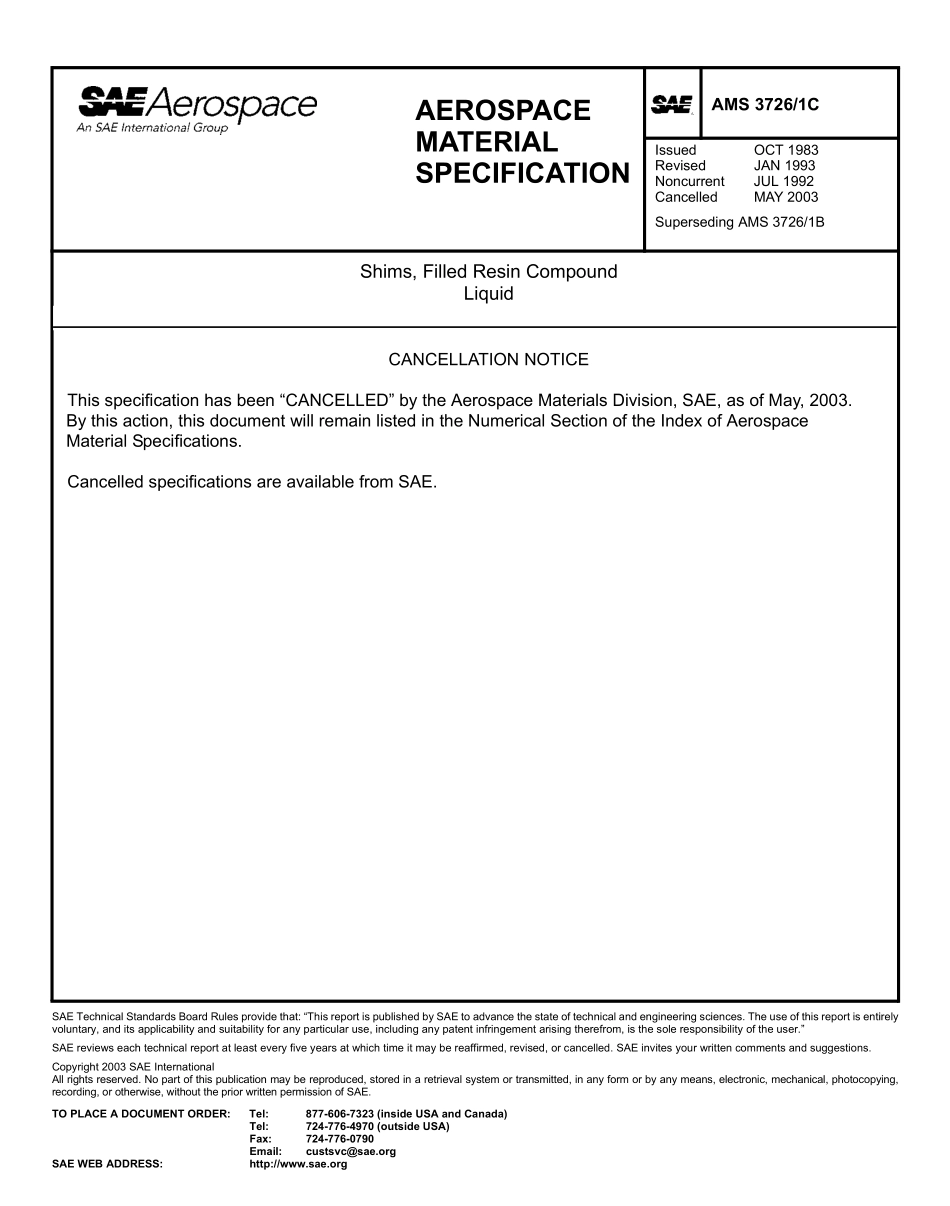 SAE AMS 3726-1C-2003.pdf_第1页