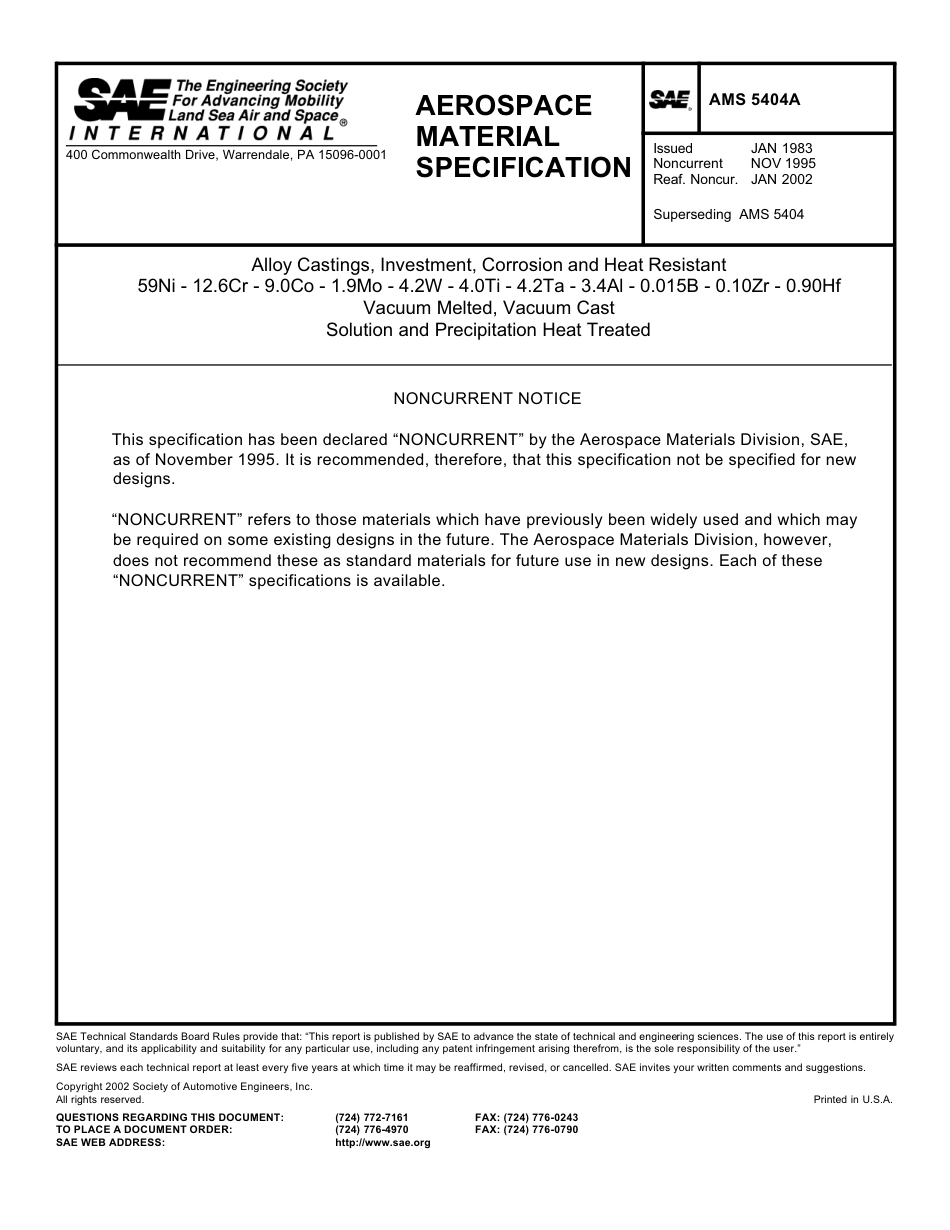 SAE AMS 5404B-2007.pdf_第3页