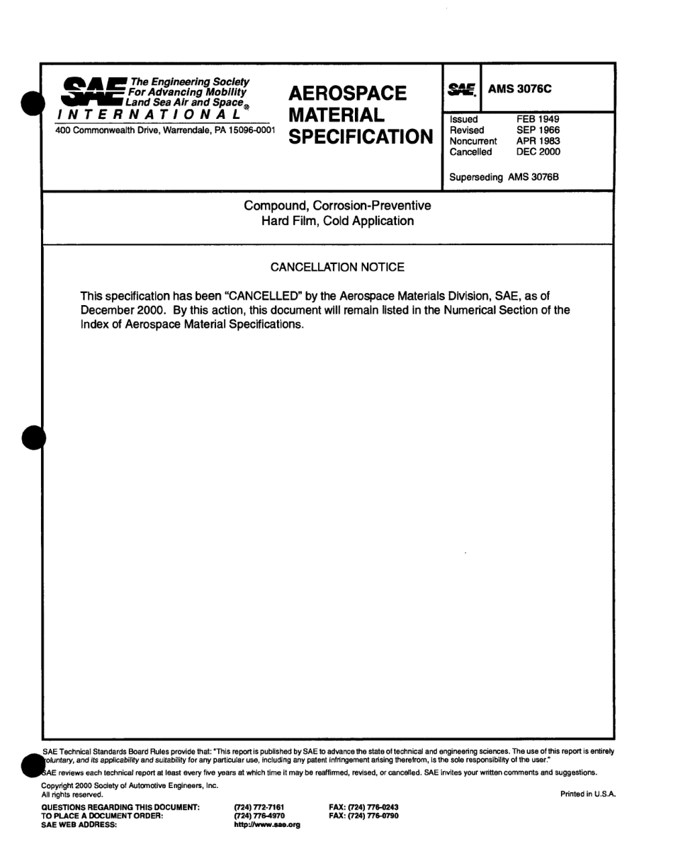 SAE AMS 3076C-2000 scan.pdf_第1页