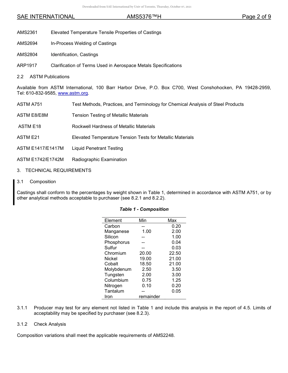 SAE AMS 5376H-2019.pdf_第2页
