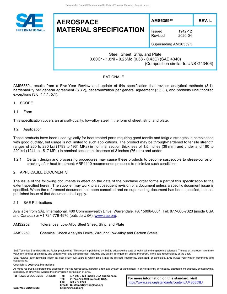 SAE AMS 6359L-2020.pdf_第1页