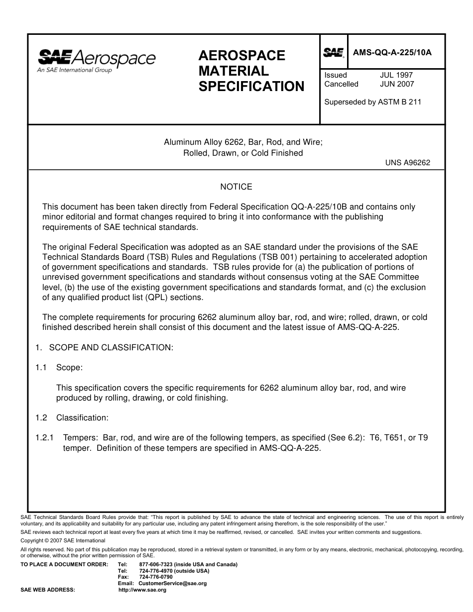 SAE AMS-QQ-A-225-10A-2007.pdf_第3页