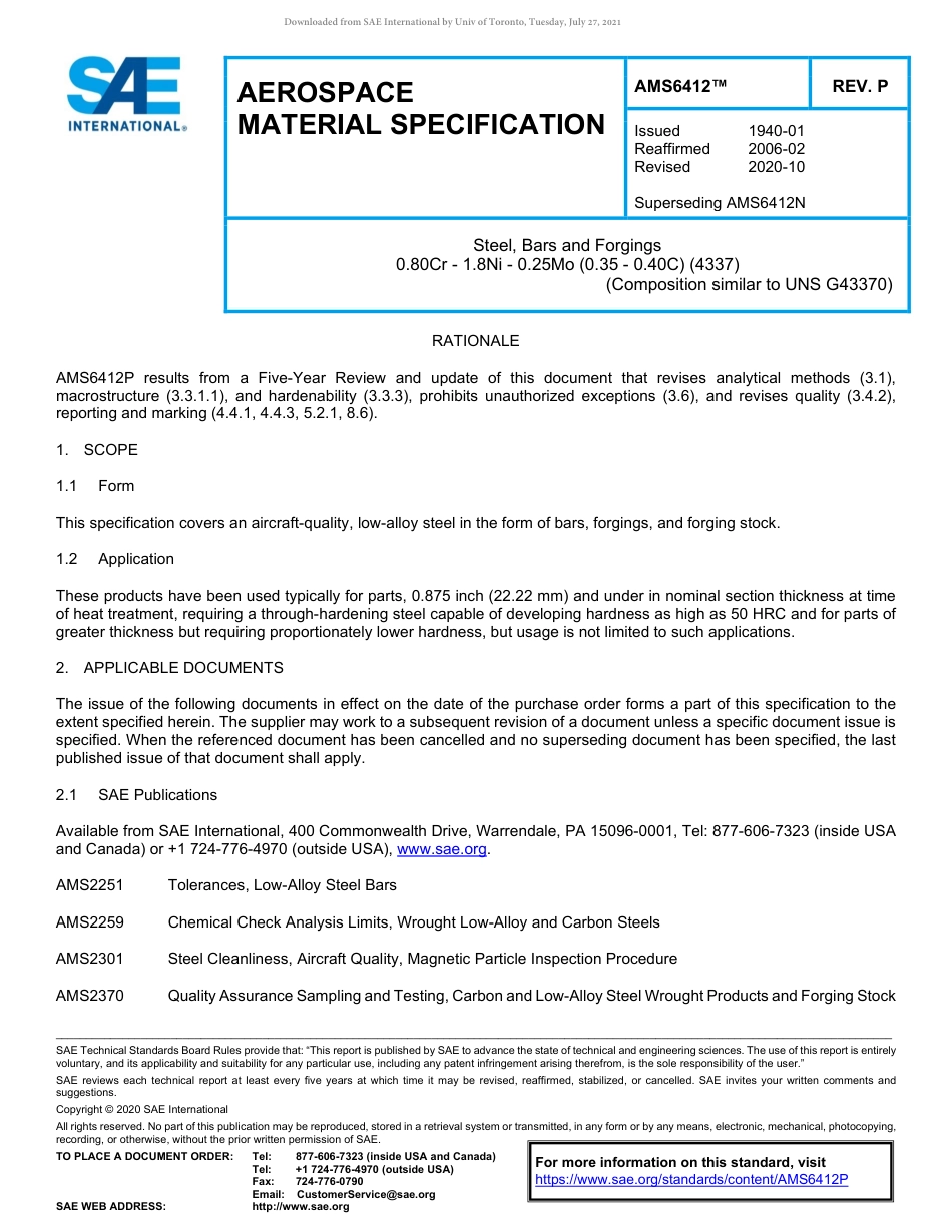 SAE AMS 6412P-2020.pdf_第1页