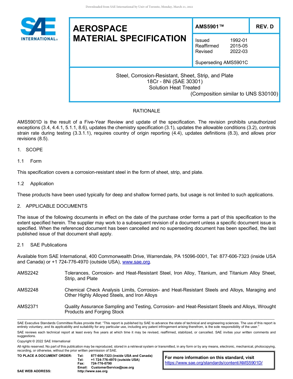 SAE AMS 5901D-2022.pdf_第1页